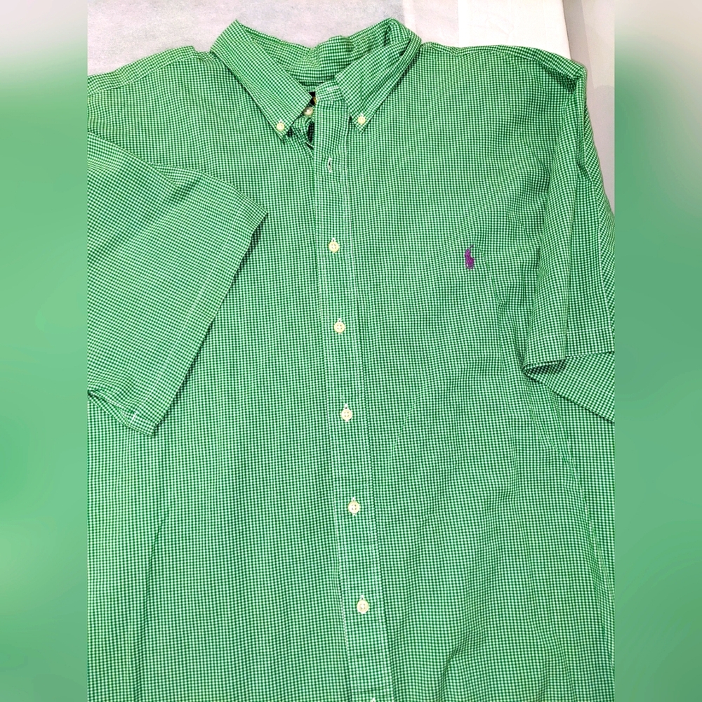 Ralph Lauren Classic Fit Men's Gingham Print Button Down Shirt - Picture 2 of 8